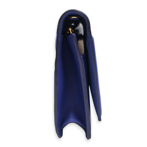 Vitello Tube Wallet on Chain  Blue  Crossbody Bag in Nappa Leather Gold hardware CL2512-18032 2