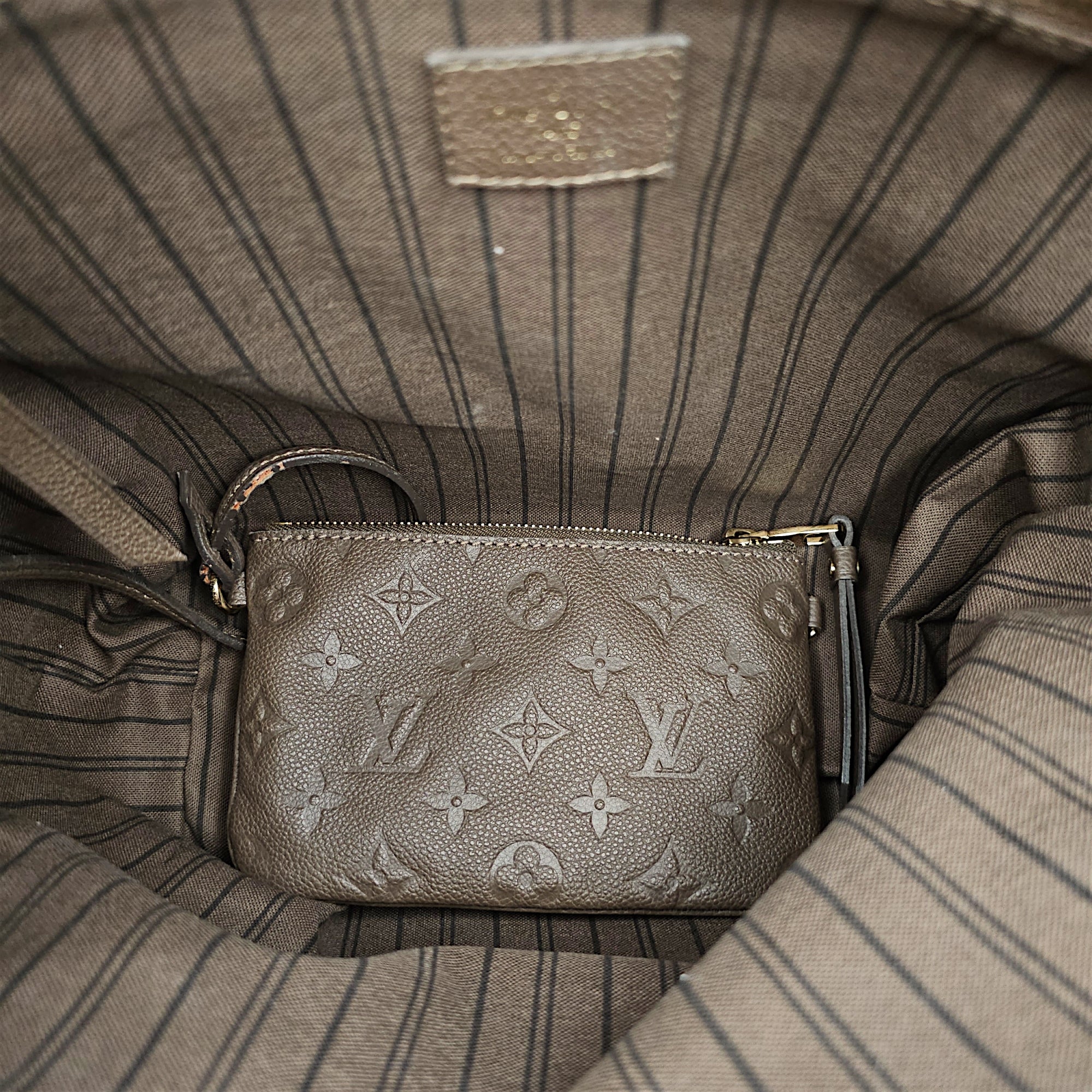 Monogram Empreinte Citadine PM Brown Totebag , Gold hardware