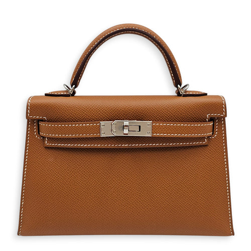 Sellier Kelly 20 Gold in Epsom, Palladium hardware