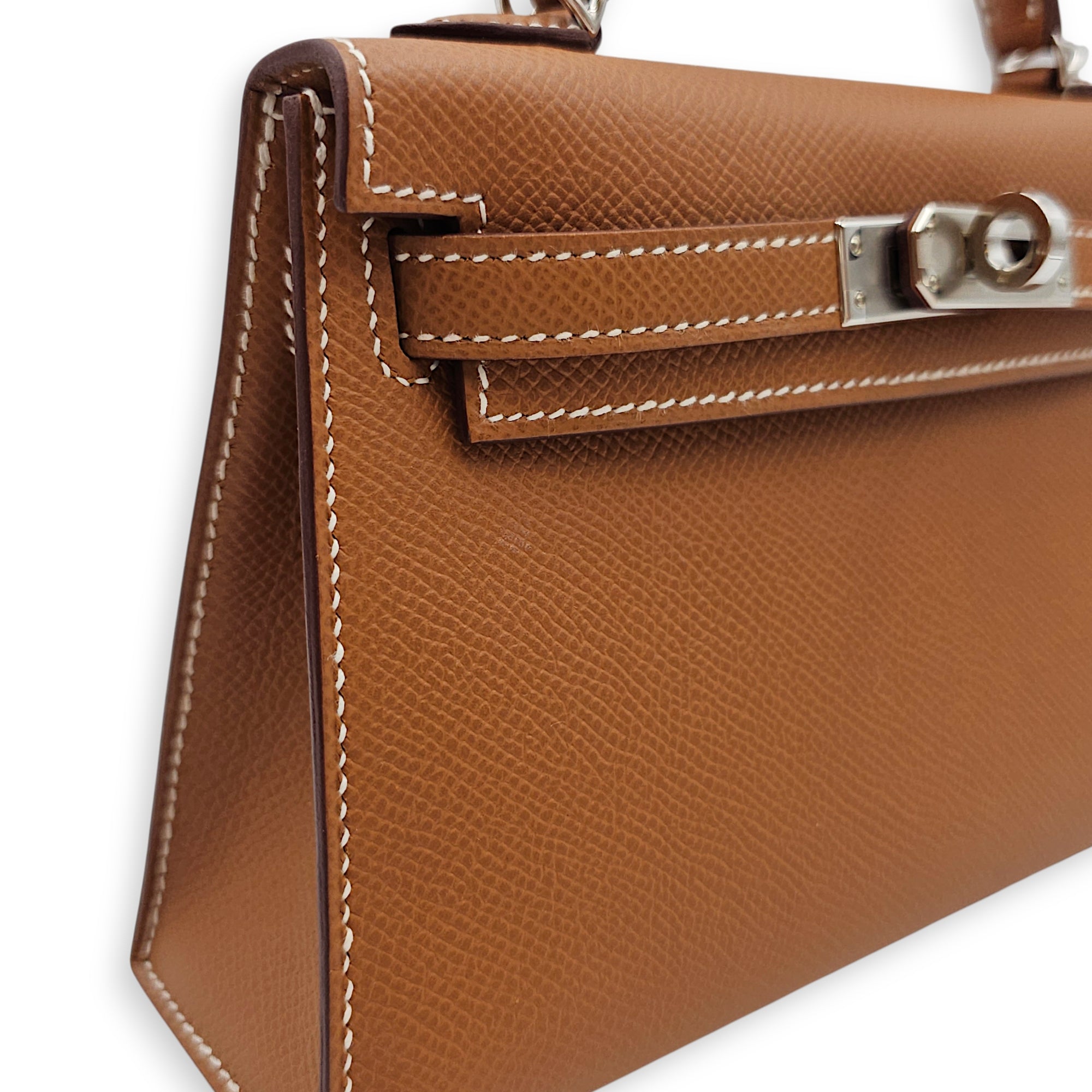 Sellier Kelly 20 Gold in Epsom, Palladium hardware