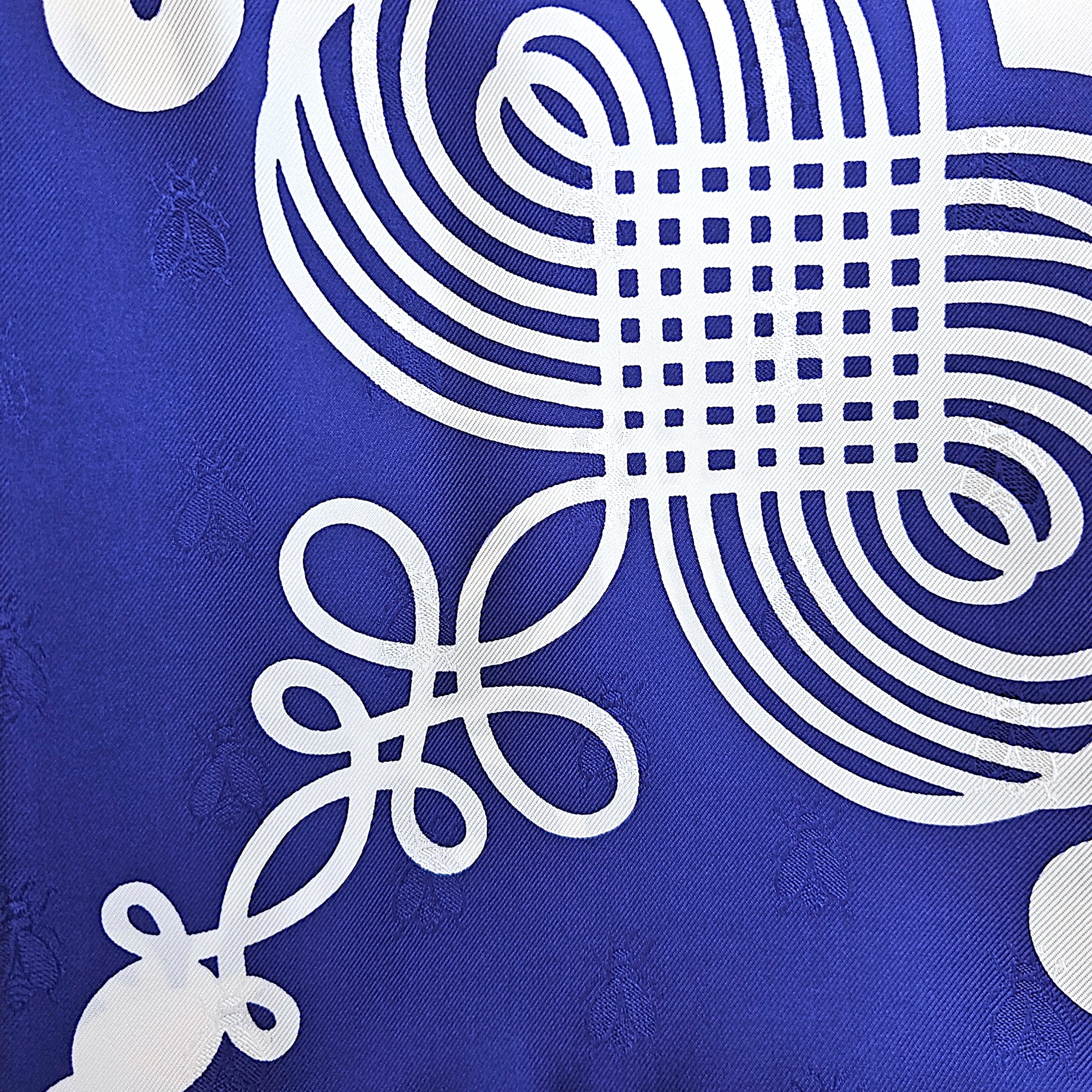 Brandebourgs Tattoo 90 Blue/Blanc Scarf in Silk