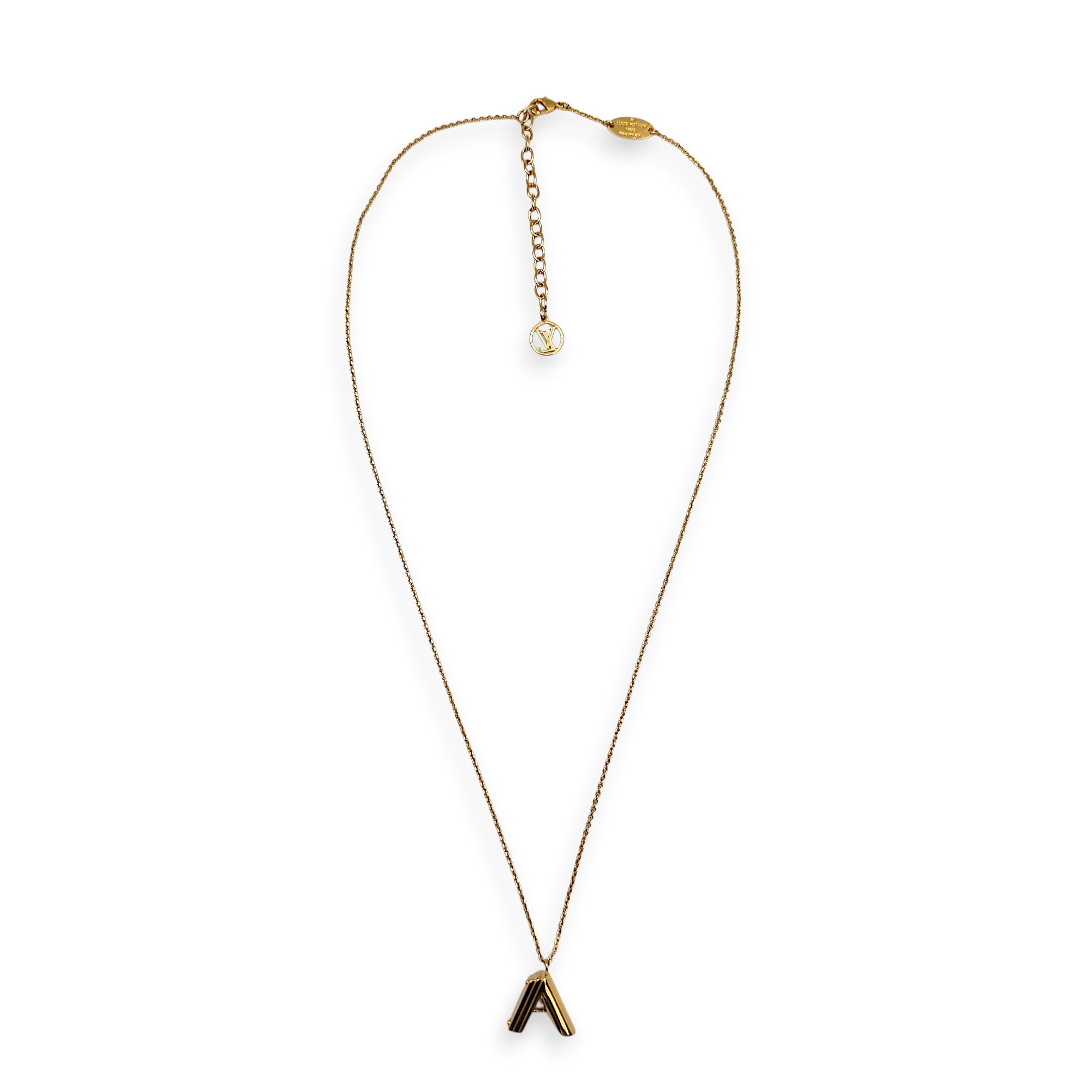 Me Letter Gold Hardware Necklace
