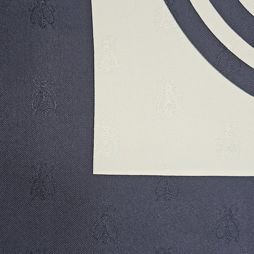 Brides De Gala Quadri Tattoo 90 Black/Blanc/Blue Scarf in Silk