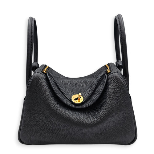 Lindy 26 Black in Clemence, Gold hardware