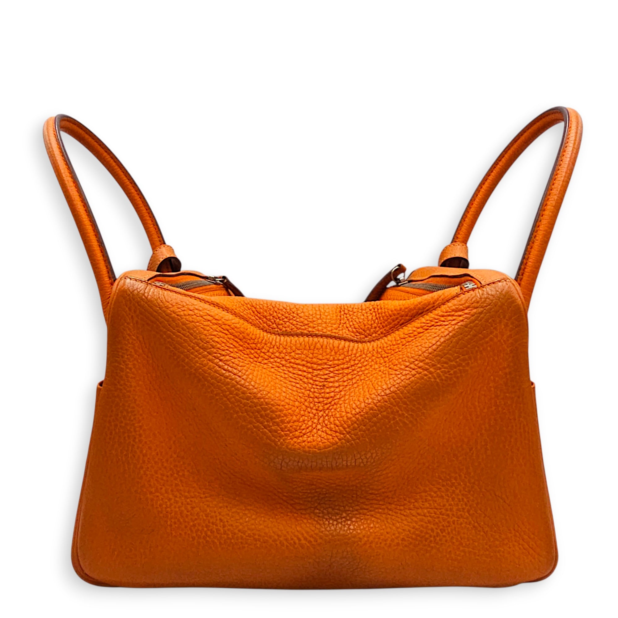 Lindy 30 Orange in Clemence Palladium hardware CL2512-17951 3