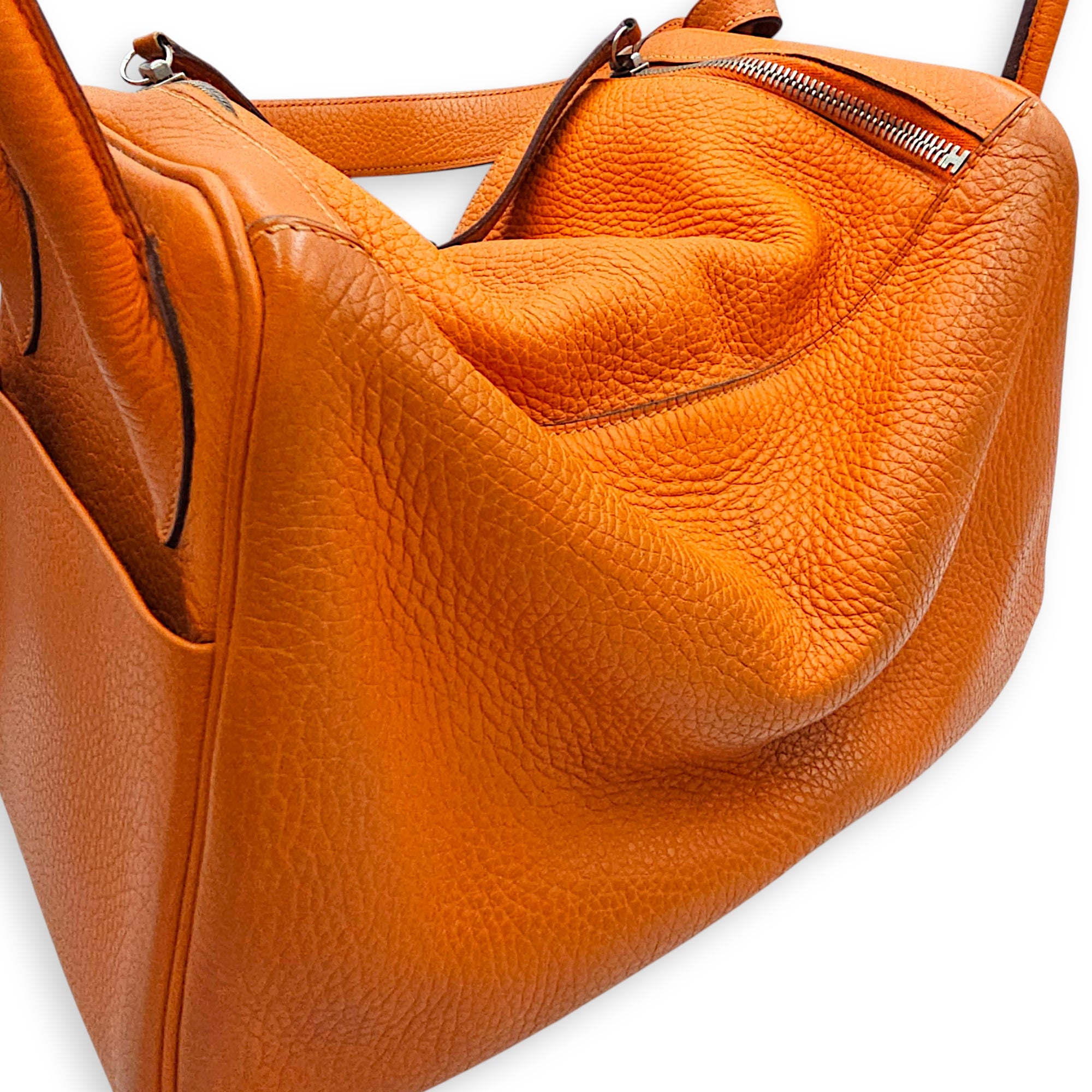 Lindy 30 Orange in Clemence, Palladium hardware