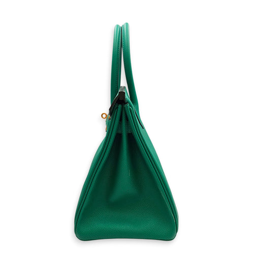 Birkin 30 Vert Jade in Epsom, Gold hardware