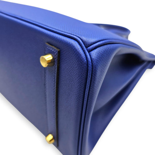 Birkin 30 Blue Electric in Epsom, Gold hardware