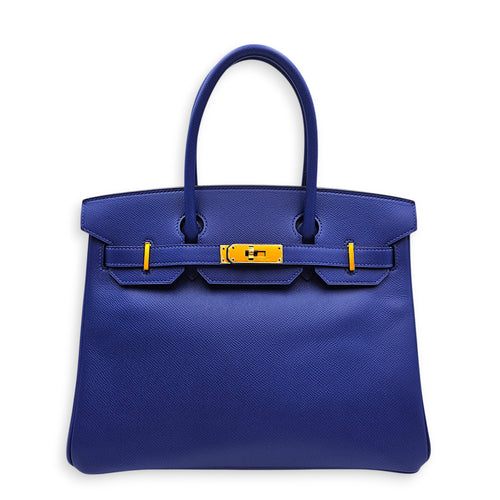 Birkin 30 Blue Electric in Epsom, Gold hardware