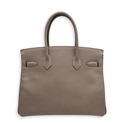Birkin 30 Gris Asphalt in Epsom, Gold hardware