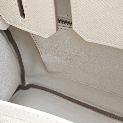 Birkin 30 Craie in Epsom, Gold hardware