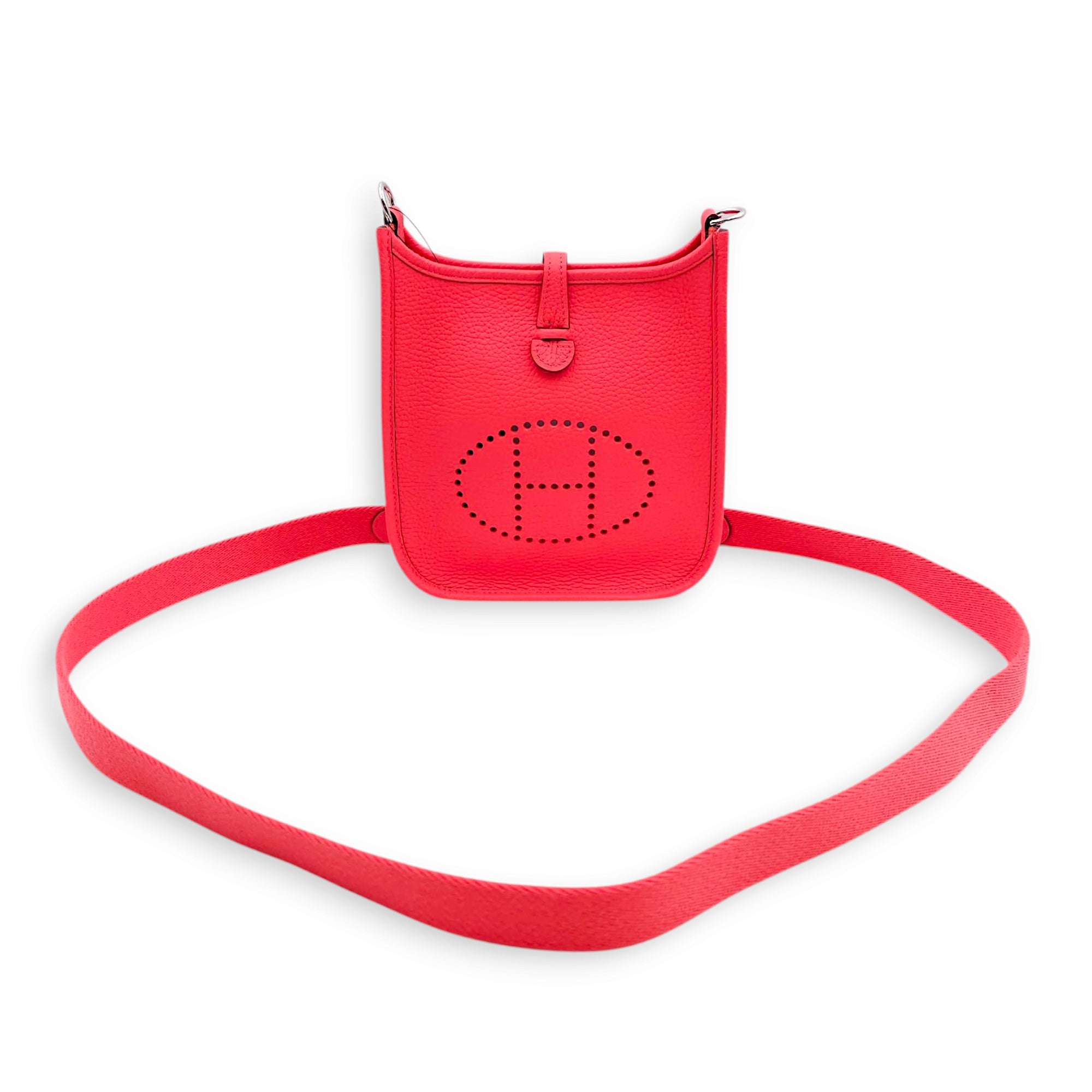 Evelyne mini Rose Texas in Clemence, Palladium hardware
