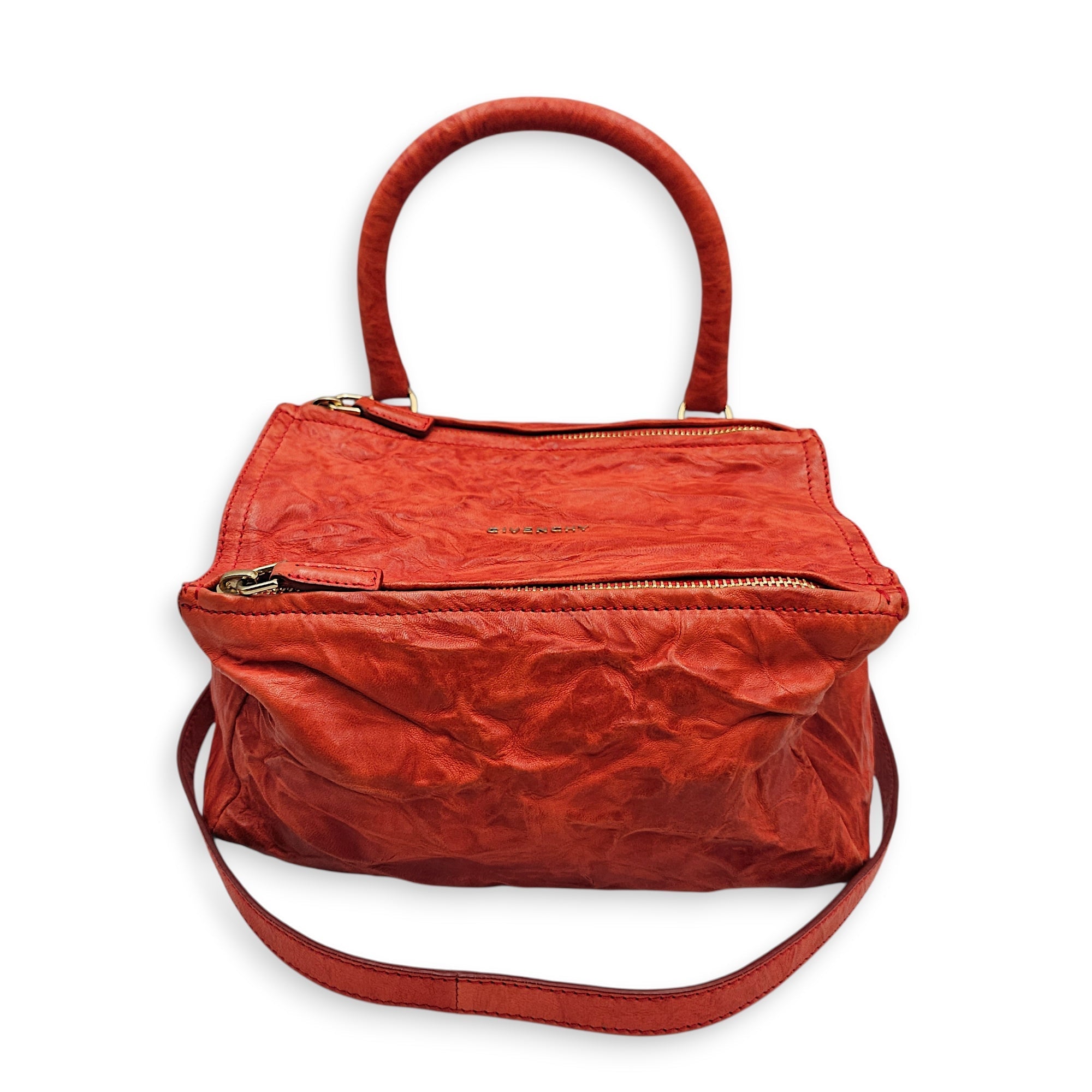 Pandora  Small Orange  Crossbody Bag Gold hardware CL2512-17813 3