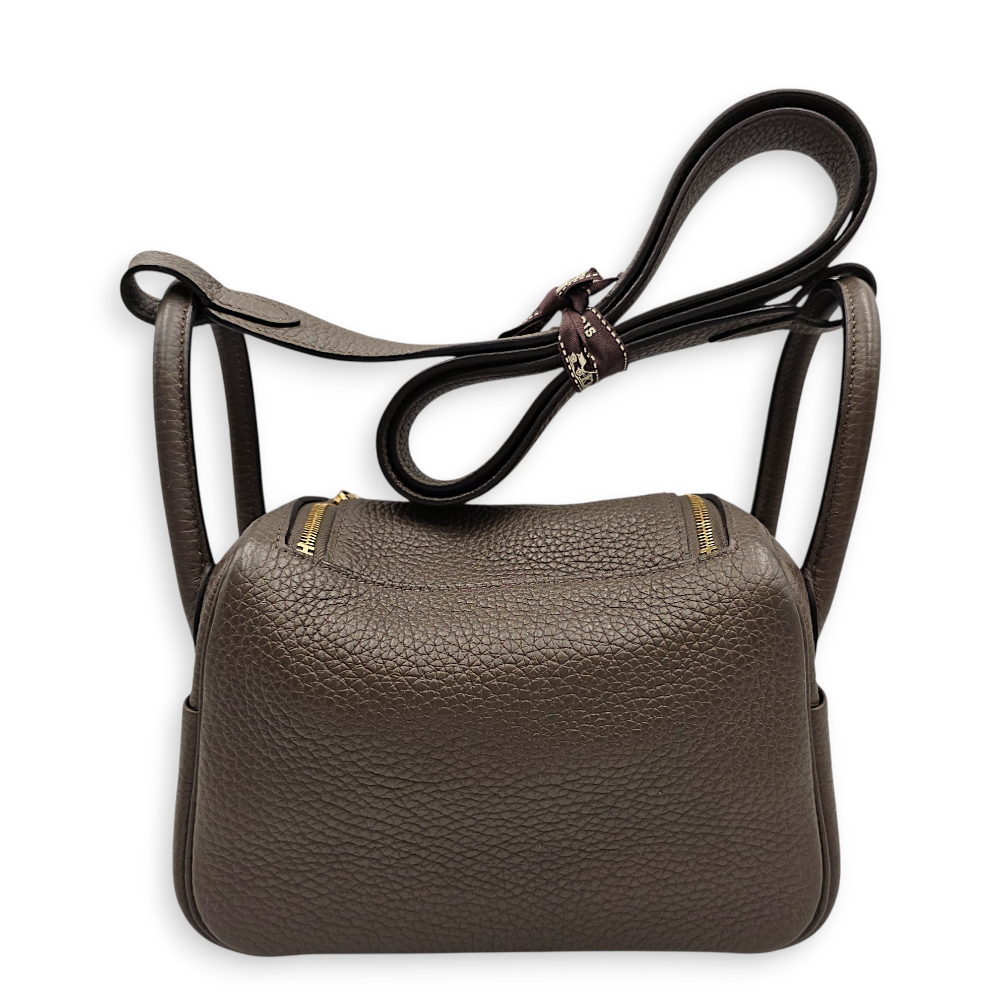 Lindy Mini Etain in Clemence, Gold hardware