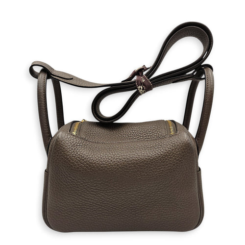 Lindy Mini Etain in Clemence, Gold hardware