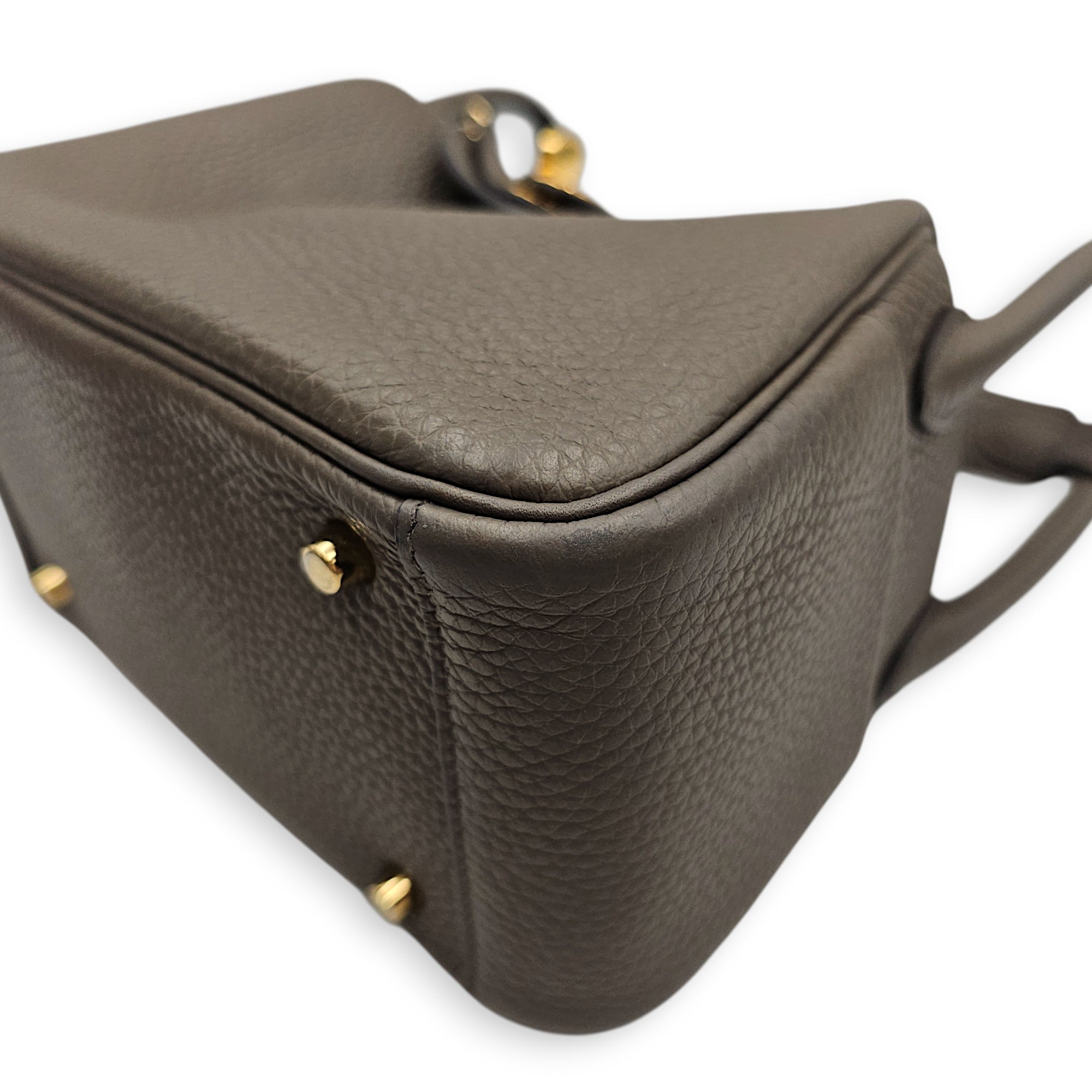 Lindy Mini Etain in Clemence, Gold hardware