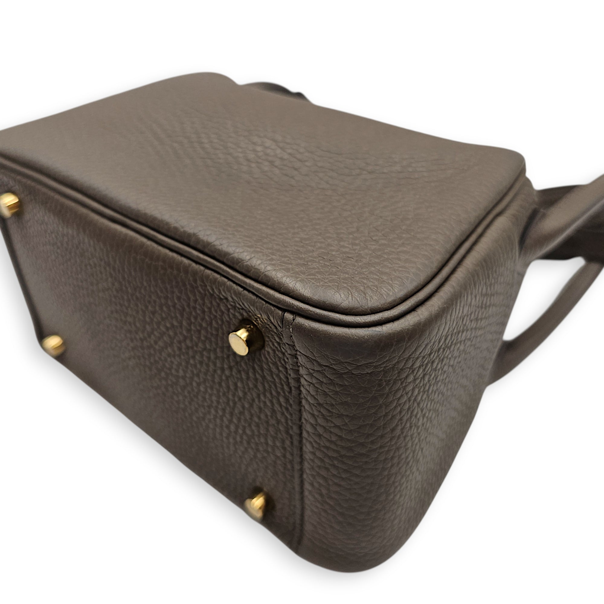 Lindy Mini Etain in Clemence, Gold hardware