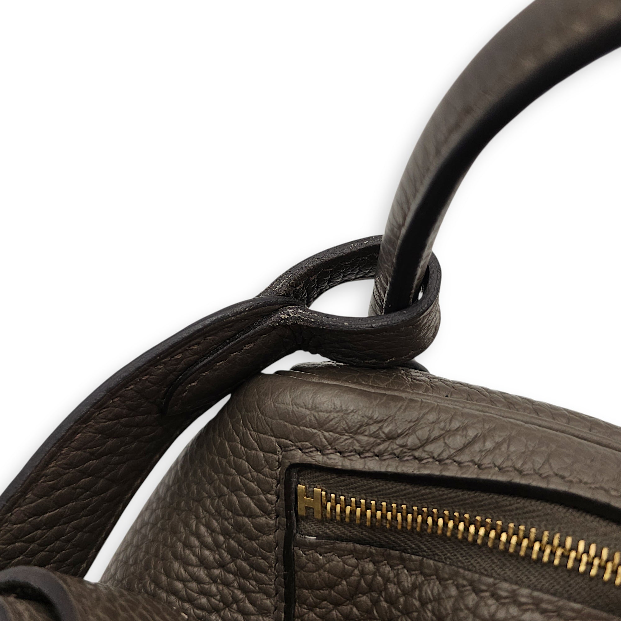 Lindy Mini Etain in Clemence, Gold hardware