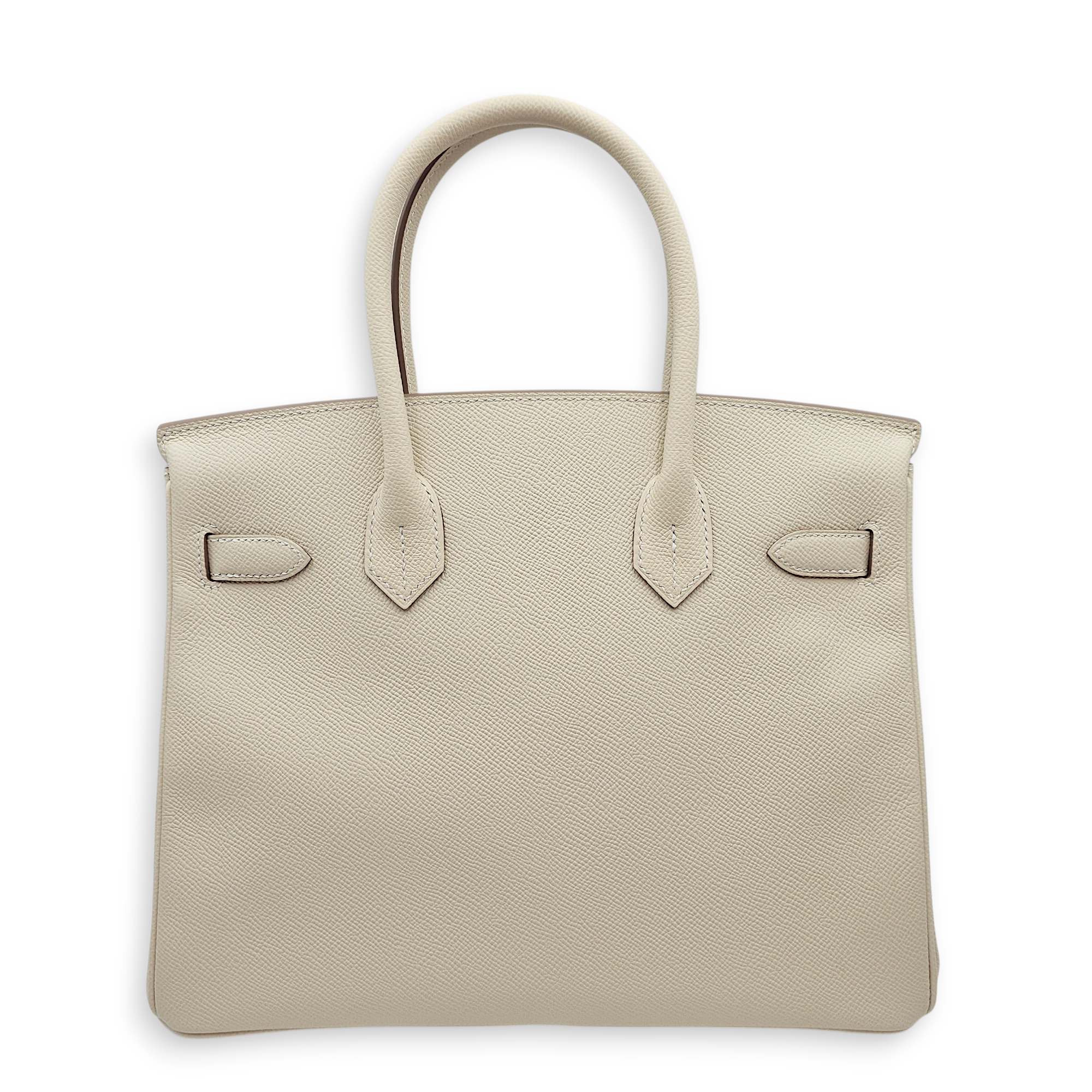 Birkin 30 Craie in Epsom, Palladium hardware