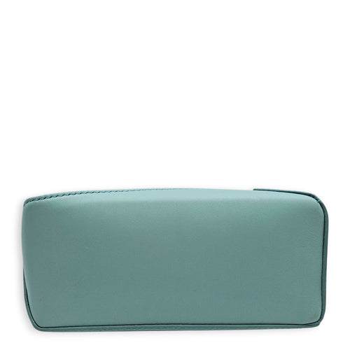 Loewe x Suna Fujita Puzzle Edge Mini Baby Blue Crossbody Bag in Calfskin, Silver hardware