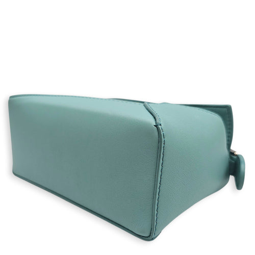 Loewe x Suna Fujita Puzzle Edge Mini Baby Blue Crossbody Bag in Calfskin, Silver hardware