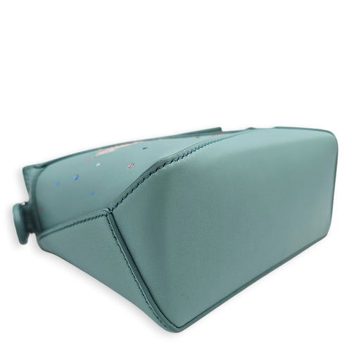 Loewe x Suna Fujita Puzzle Edge Mini Baby Blue Crossbody Bag in Calfskin, Silver hardware