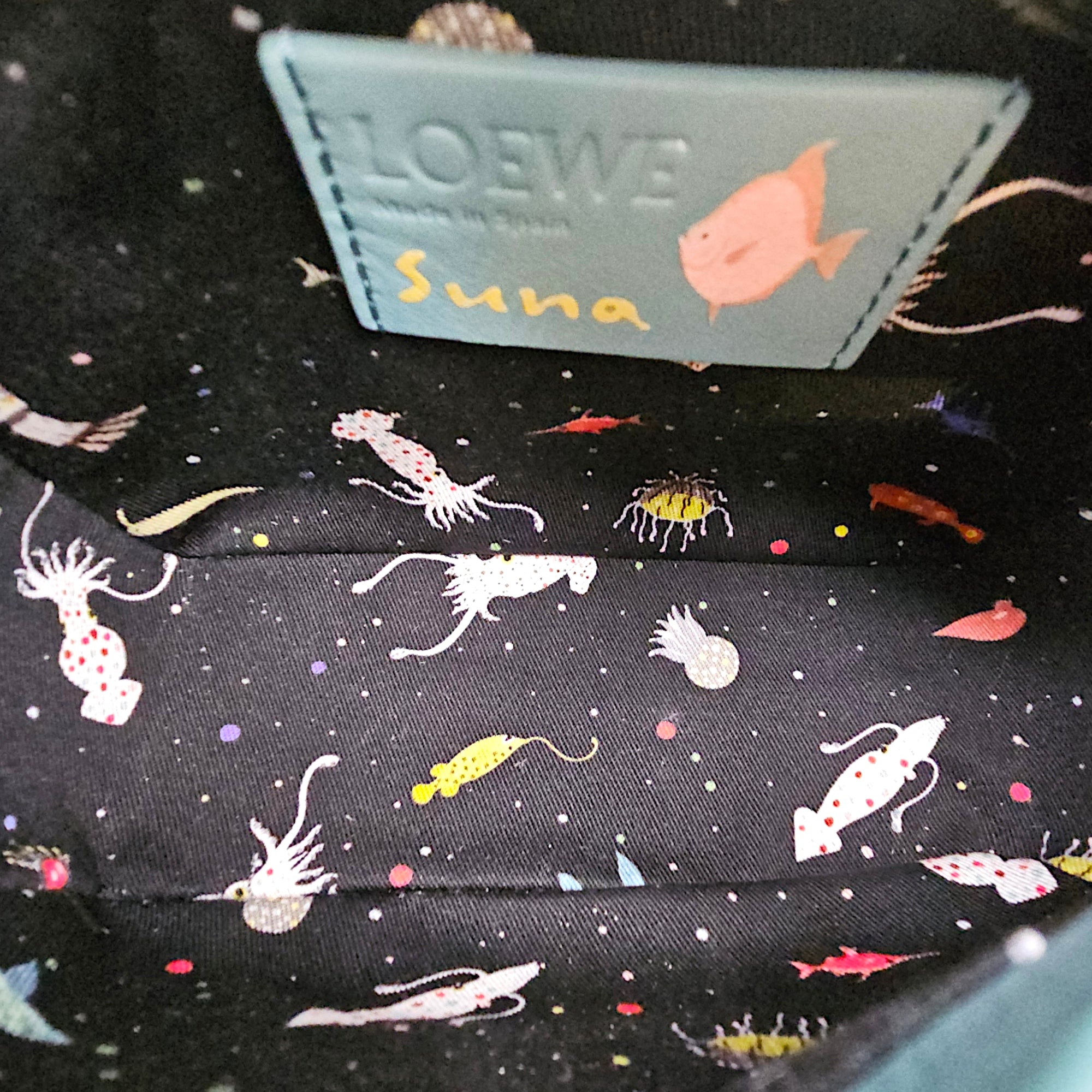 Loewe x Suna Fujita Puzzle Edge Mini Baby Blue Crossbody Bag in Calfskin, Silver hardware