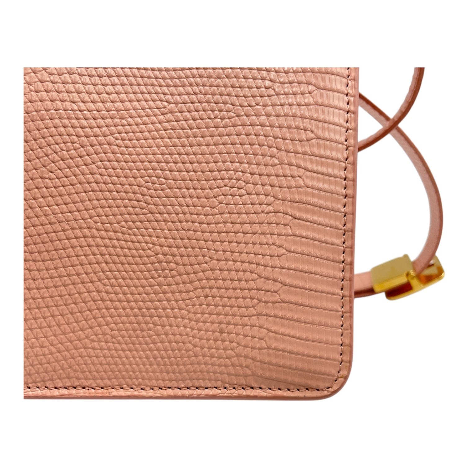 Montaigne 30 Pink Shoulder Bag in Lizard Gold hardware CL2512-17707 7