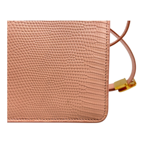 Montaigne 30 Pink Shoulder Bag in Lizard Gold hardware CL2512-17707 7
