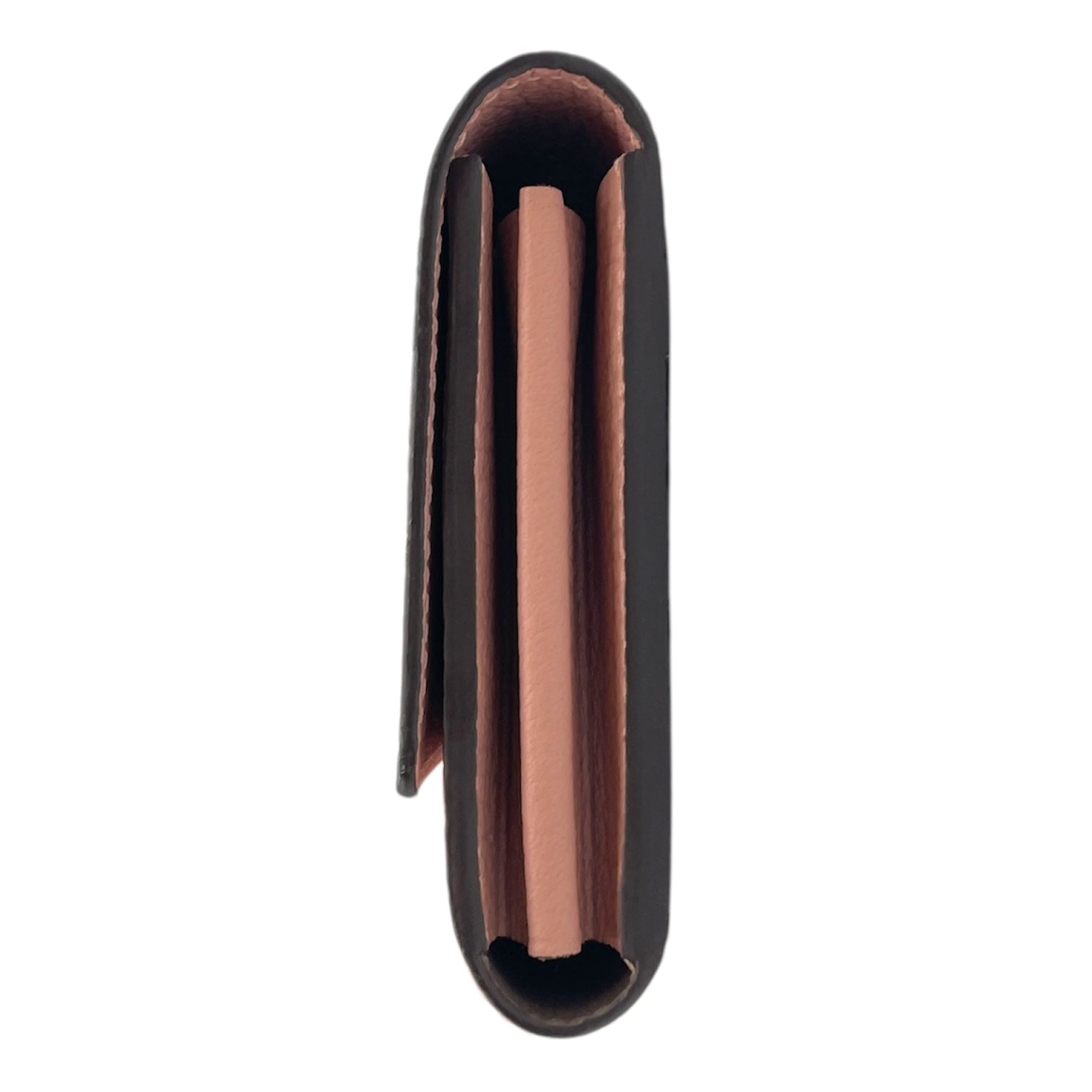 Capucines Pale Pink Wallet in Taurillon Leather, Silver hardware