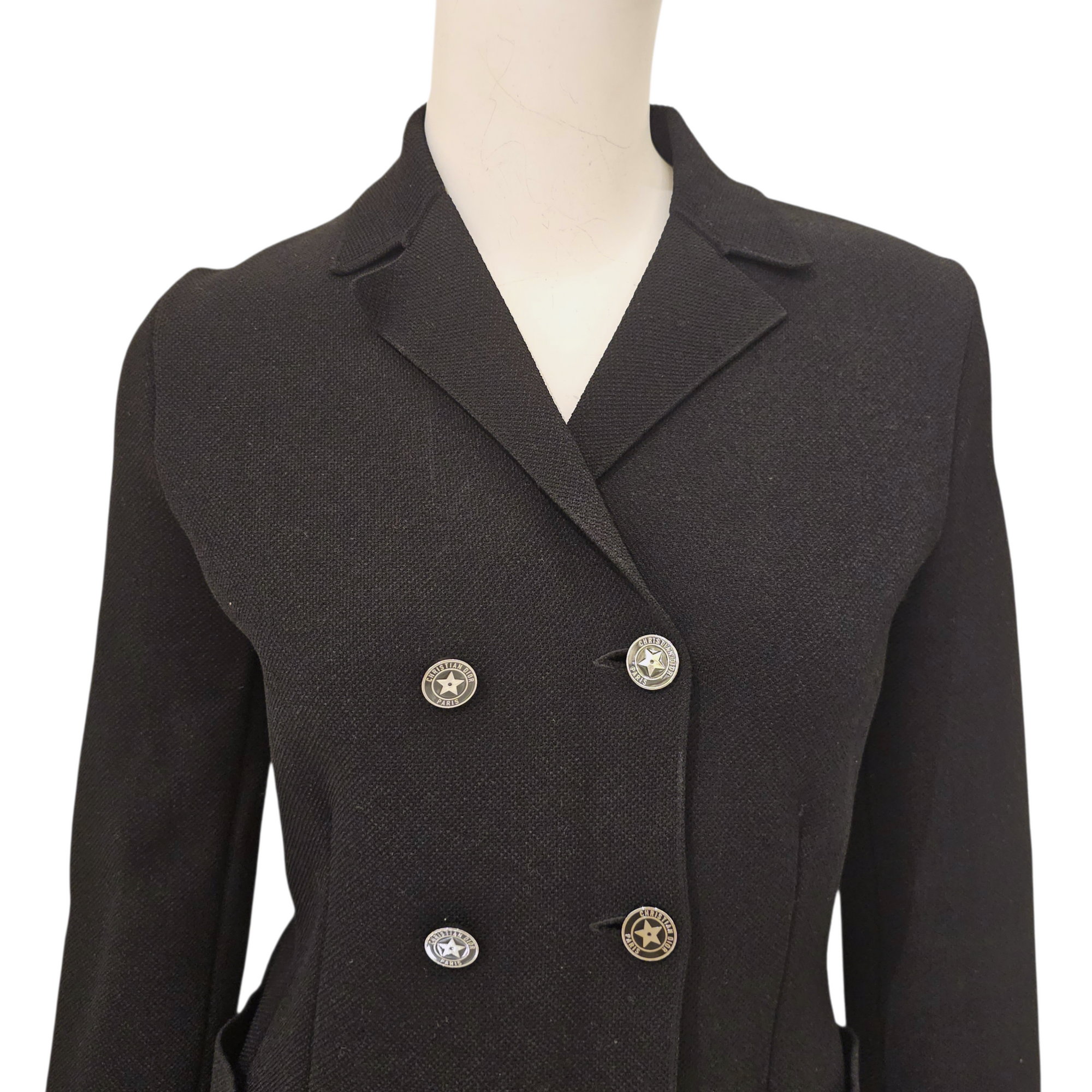 Double-Breasted Blazer 36 Black Ready-to-Wear in Viscose