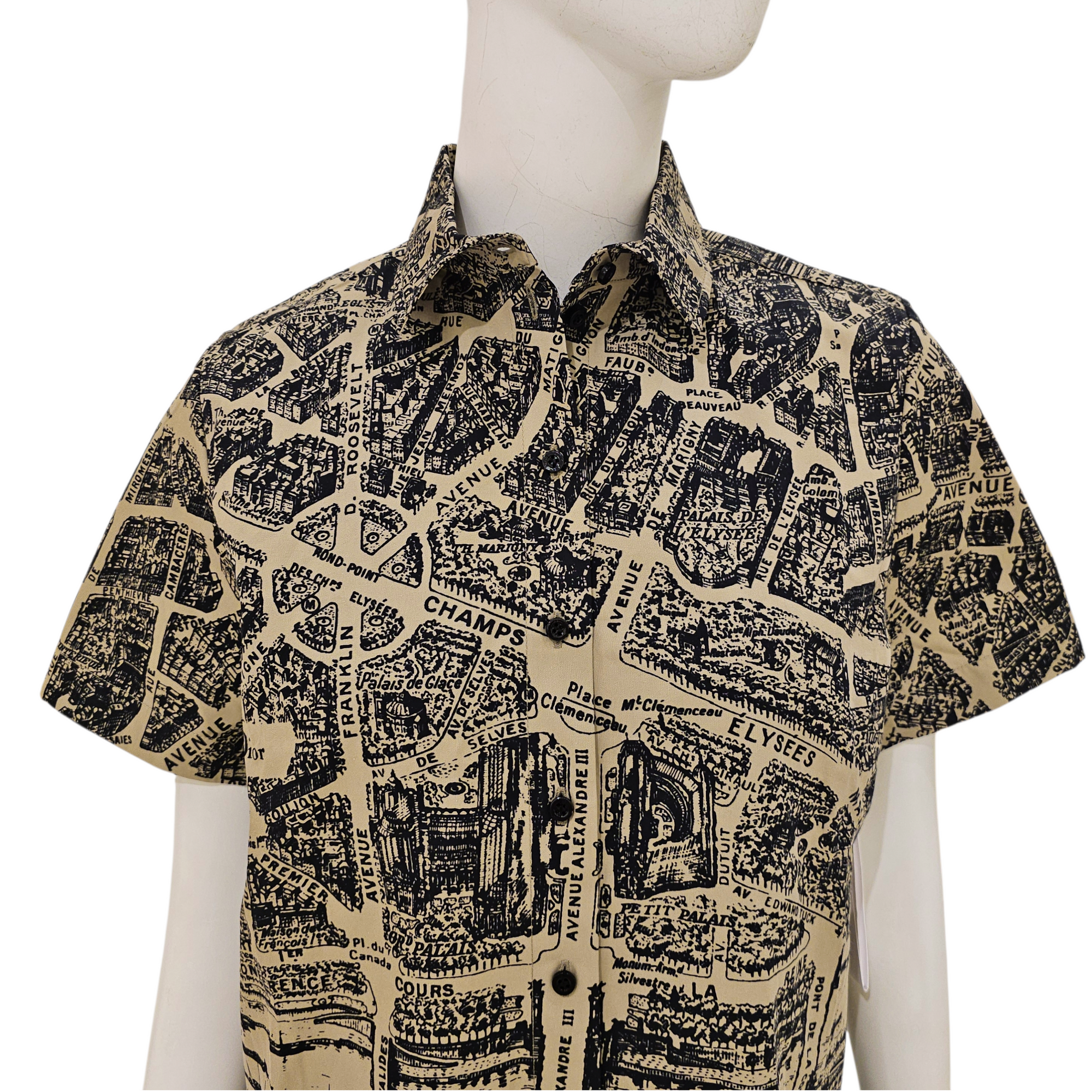 Plan De Paris Shirt 34 Brown Ready-to-Wear in Cotton