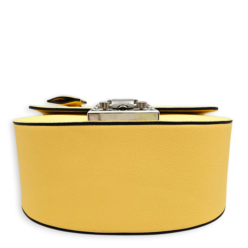 Flori PM Lemon Yellow Crossbody Bag in Calfskin Gold hardware