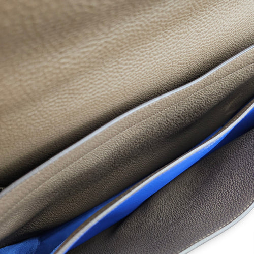 Depeches 38 Blue Electric & Taupe in Togo Palladium hardware 90891 6