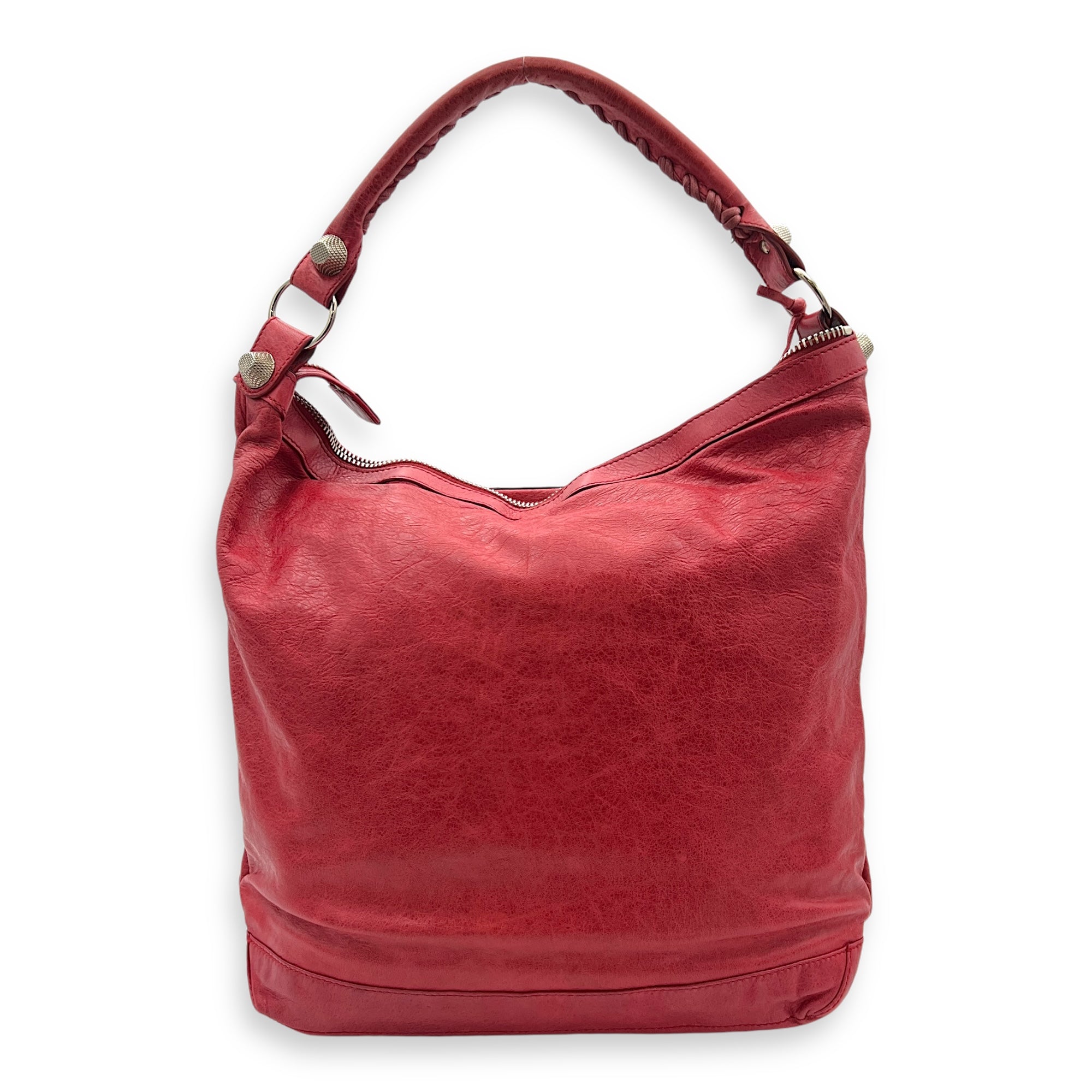 Giant Day Shoulder bag in Distressed leather Gold Hardware