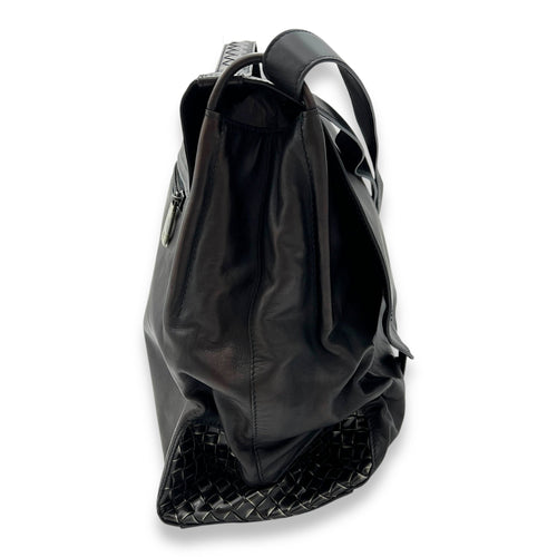 Others  dark brown Messenger Bag in Calfskin, Ruthenium hardware