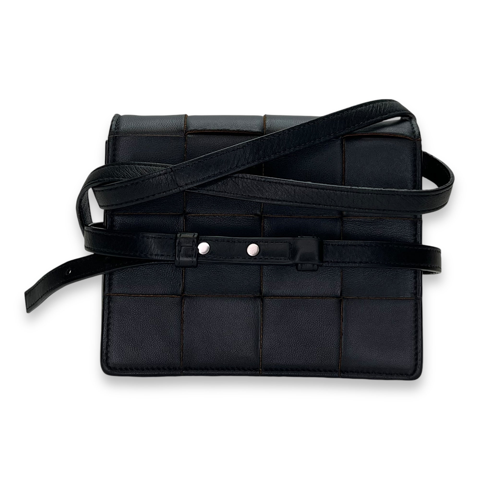 Cassette Crossbody Bag Black in Lambskin