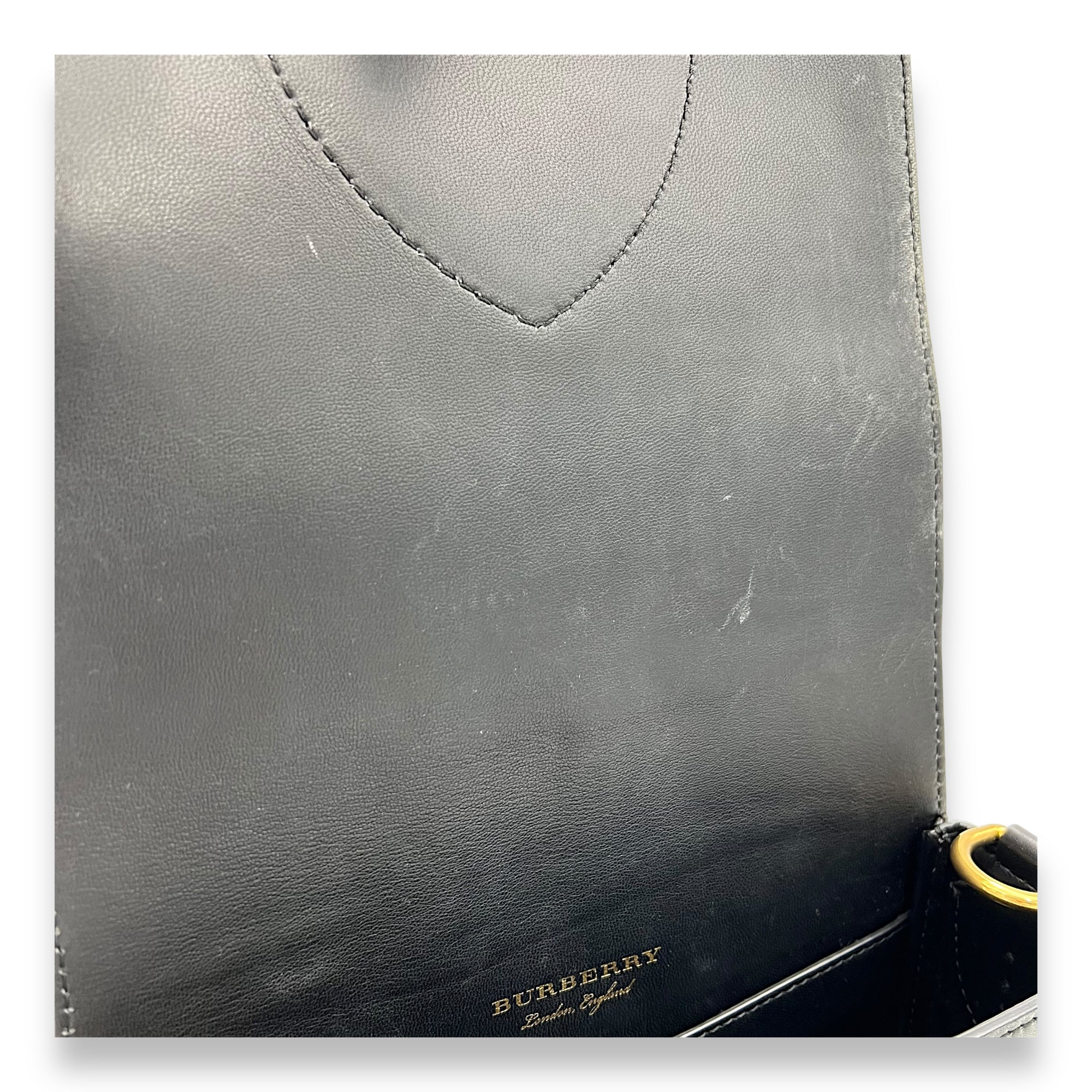 Birdie Studded Black Crossbody Bag in Calfskin, Mixed hardware