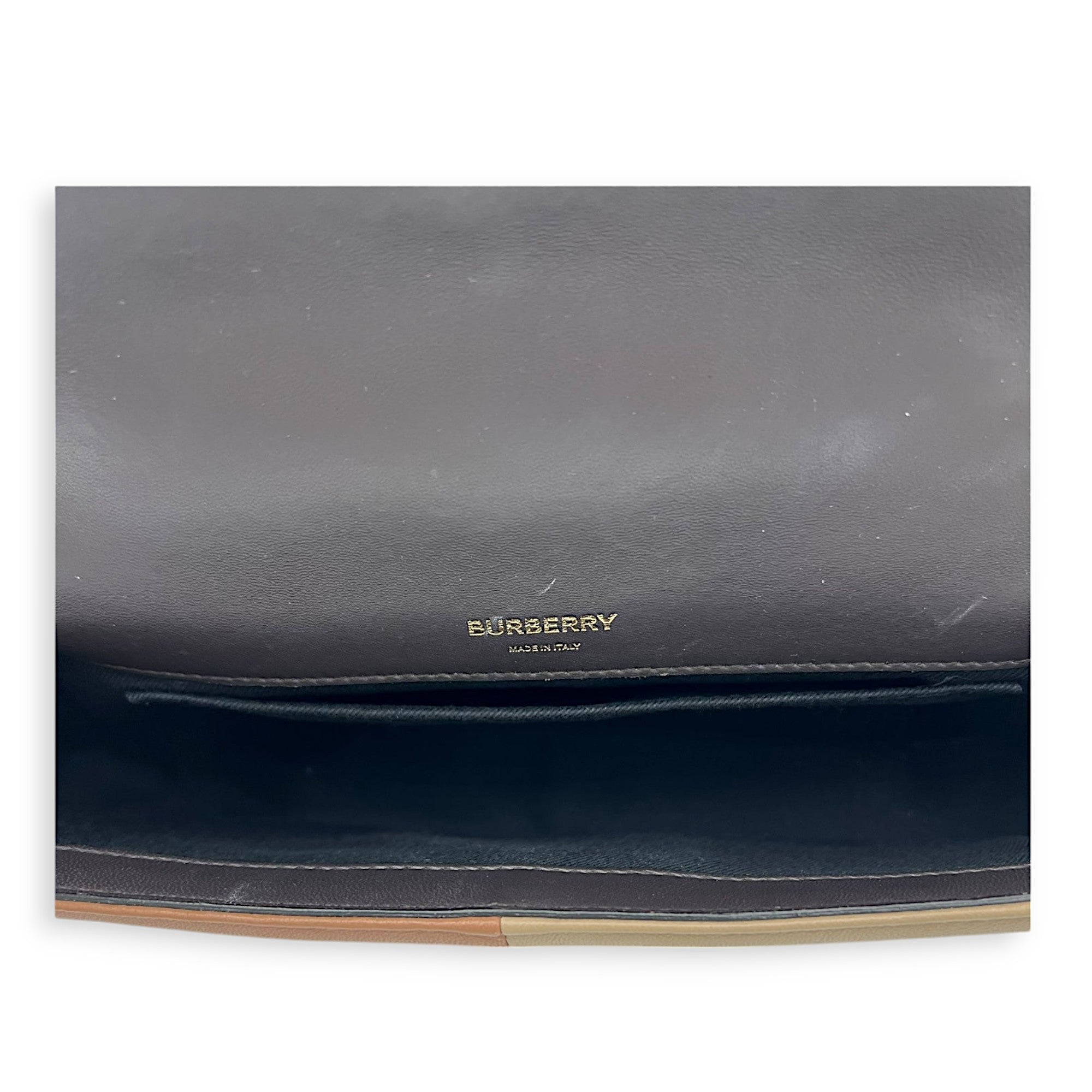 Burberry Lola Small Brown Shoulder Bag in Lambskin, Gold hardware_6
