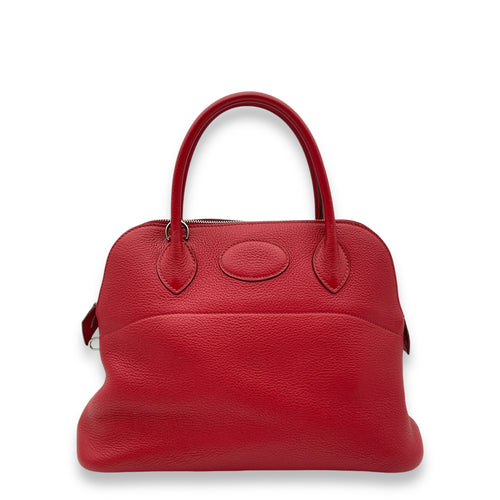 Bolide Rouge Casaque in Clemence Palladium hardware