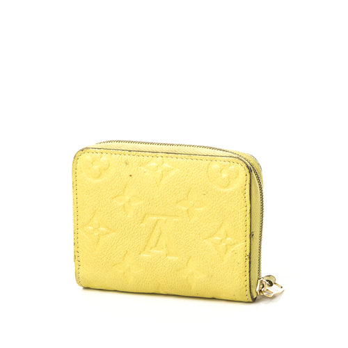 Zippy Yellow Wallet in Monogram Empreinte Leather, Gold hardware