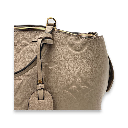 Palais Grand Beige Top Handle Bag in Monogram Empreinte Leather, Gold hardware