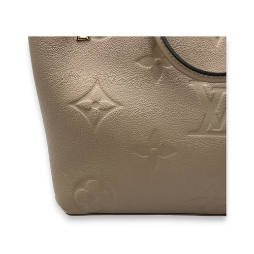 Palais Grand Beige Top Handle Bag in Monogram Empreinte Leather, Gold hardware