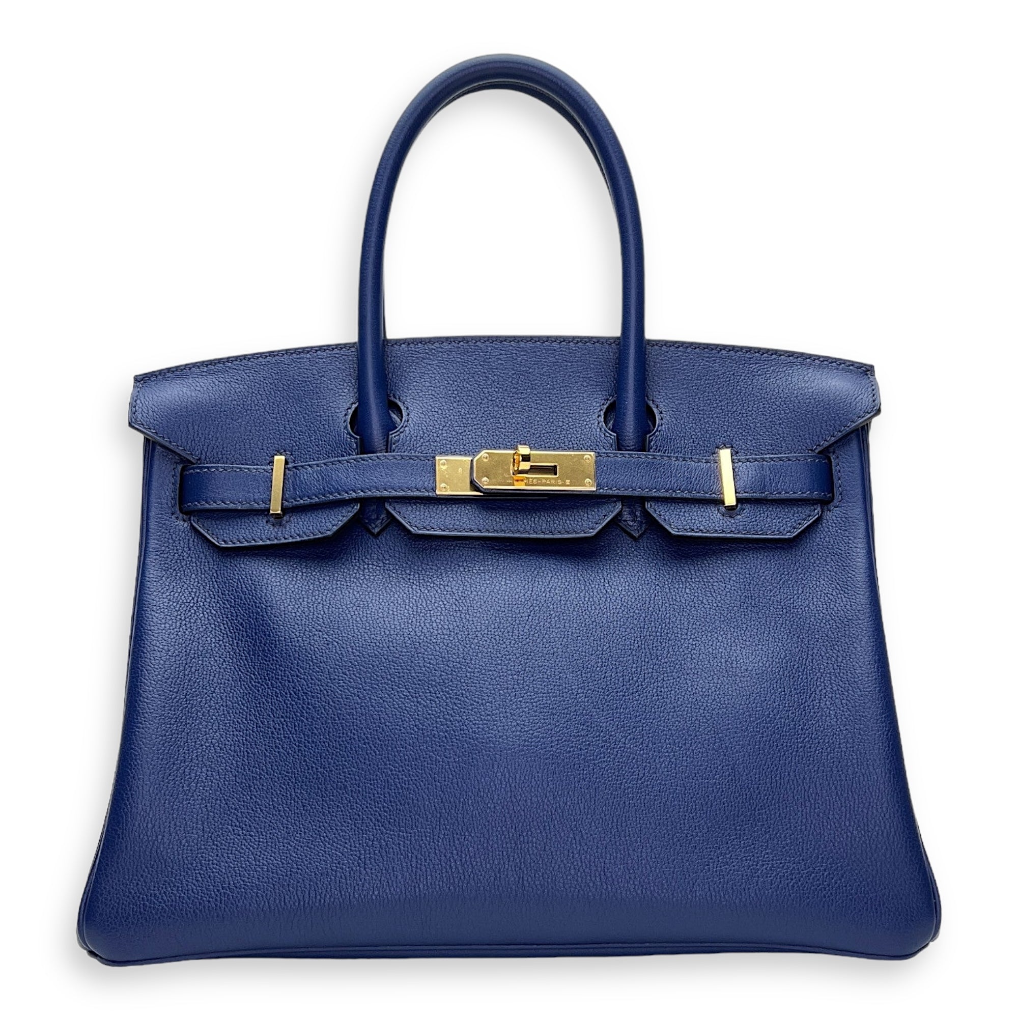 Birkin 30 Bleu Saphir in Novillo, Gold hardware