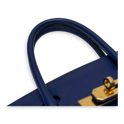 Birkin 30 Bleu Saphir in Novillo, Gold hardware