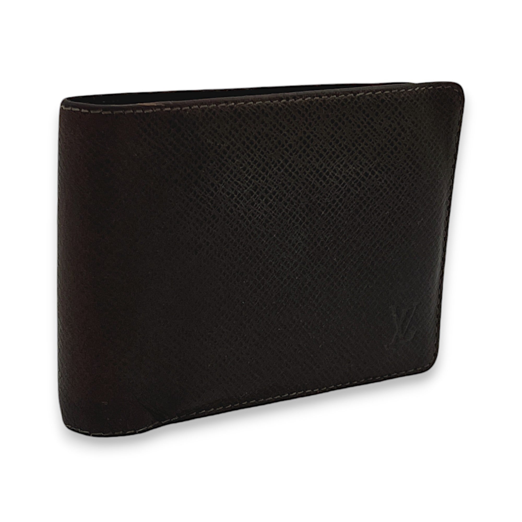 Slender Brown Wallet in Taiga Leather