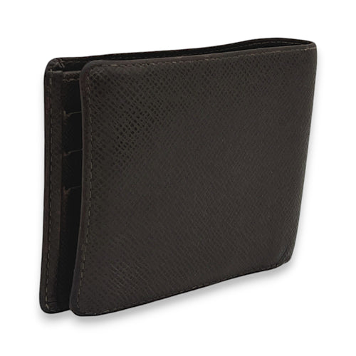 Slender Brown Wallet in Taiga Leather