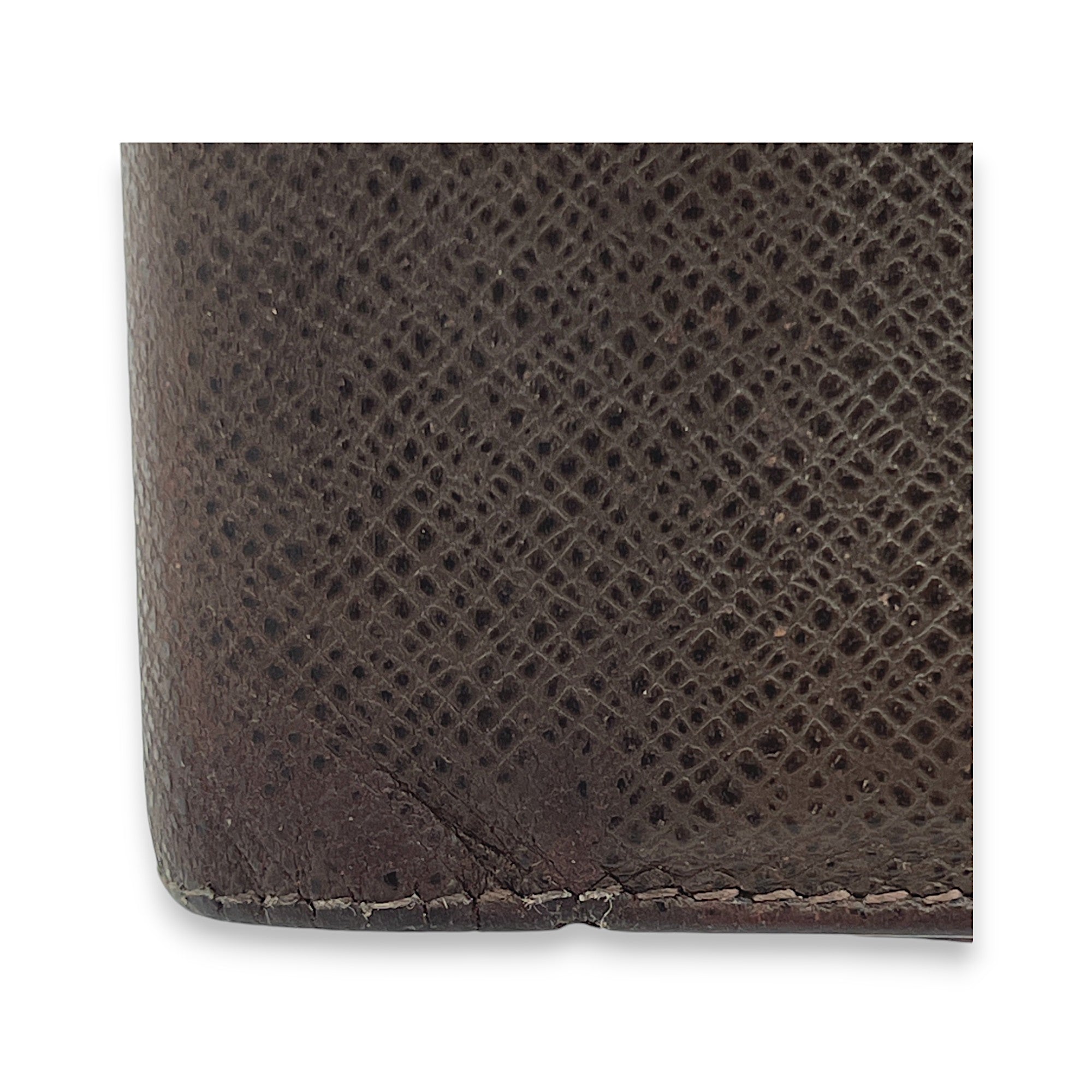 Slender Brown Wallet in Taiga Leather