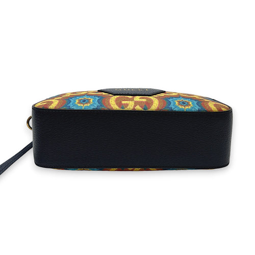 GG Supreme 100 Kaleidoscope Multi-colour Shoulder Bag in Coated Canvas, Gold hardware