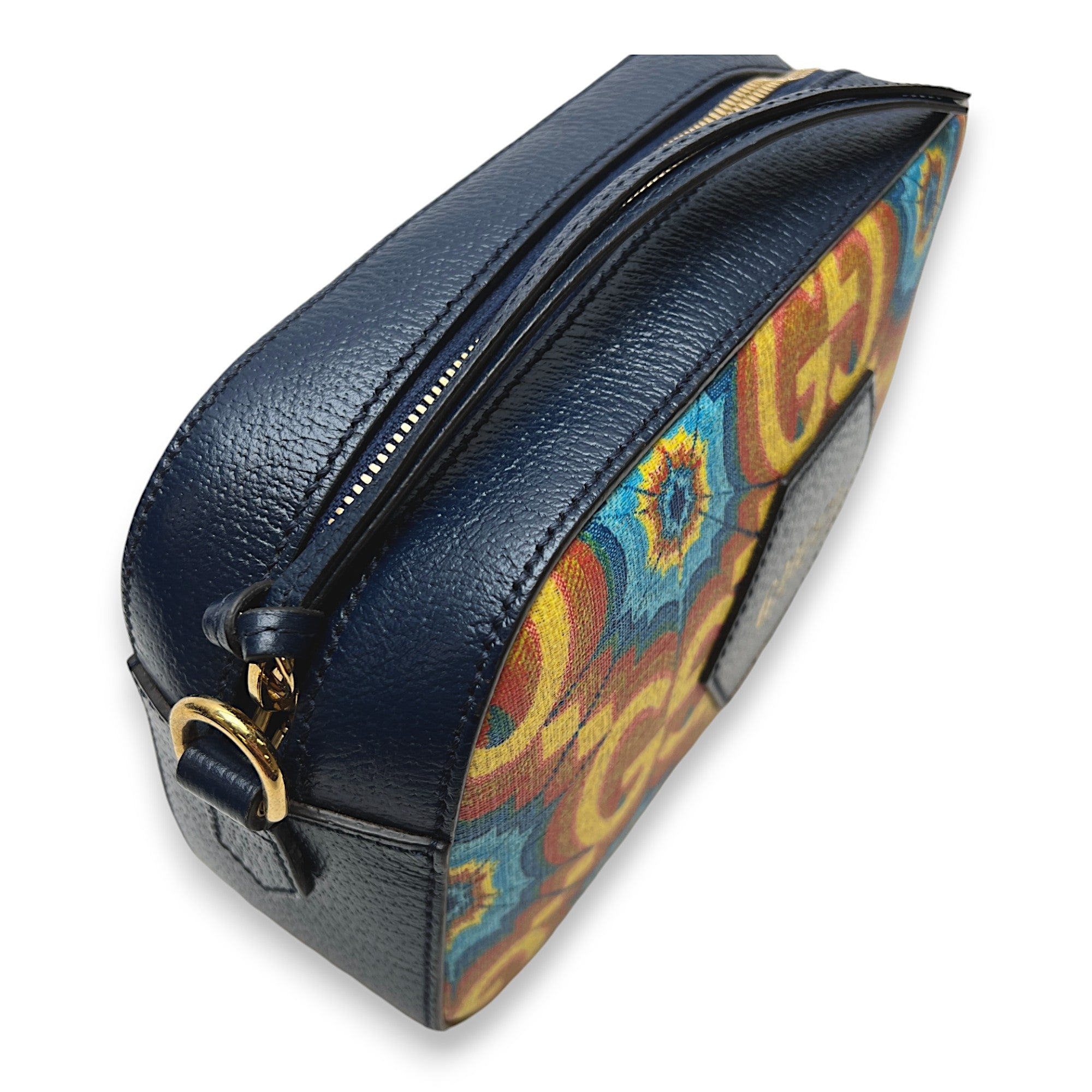 GG Supreme 100 Kaleidoscope Multi-colour Shoulder Bag in Coated Canvas, Gold hardware